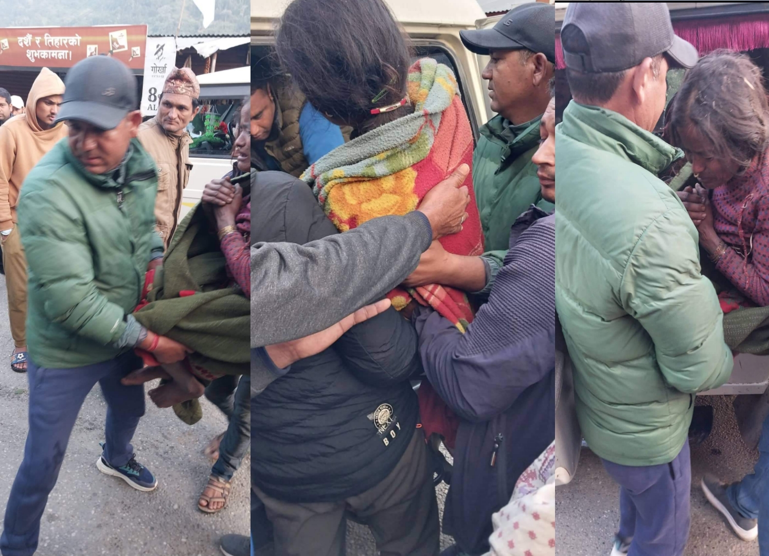 एम्बुलेन्स सहित भूकम्प पीडितको उद्धारमा खटिए नगर प्रमुख बलायर