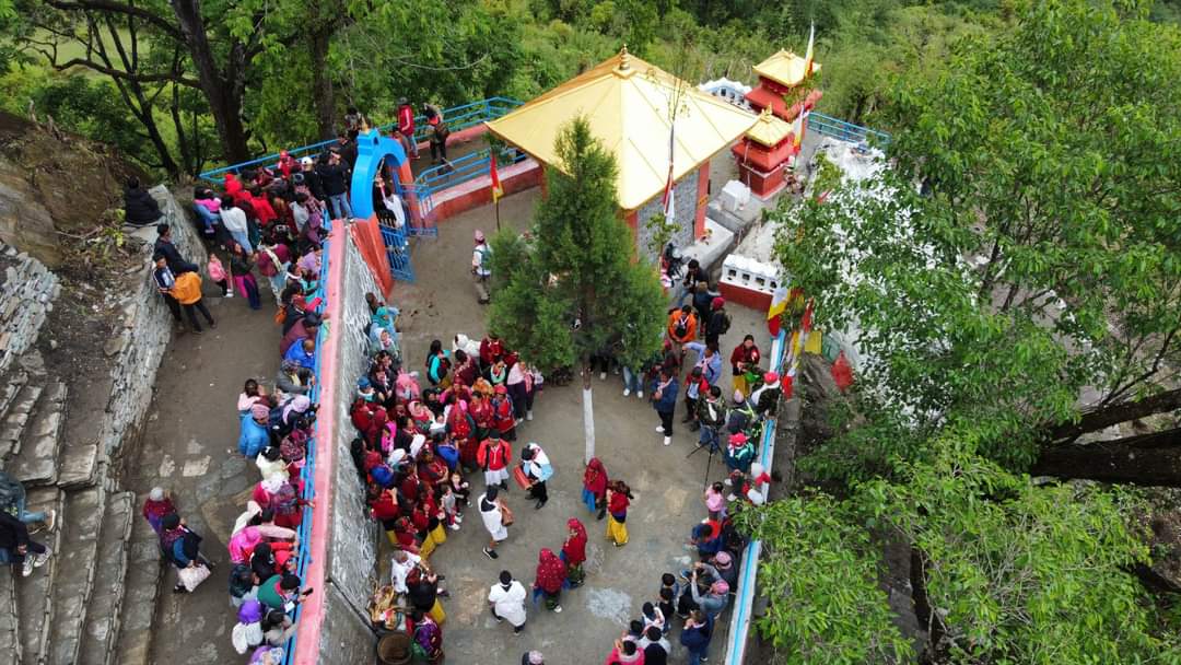 भुरुङमा भूमे थानको उद्घाटन