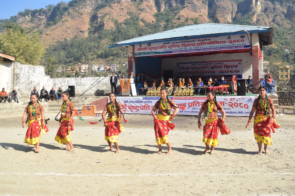 बेनी नगरपालिका स्तरीय चौथो राष्ट्रपति रनिङ शिल्ड  प्रतियोगिता सुरु