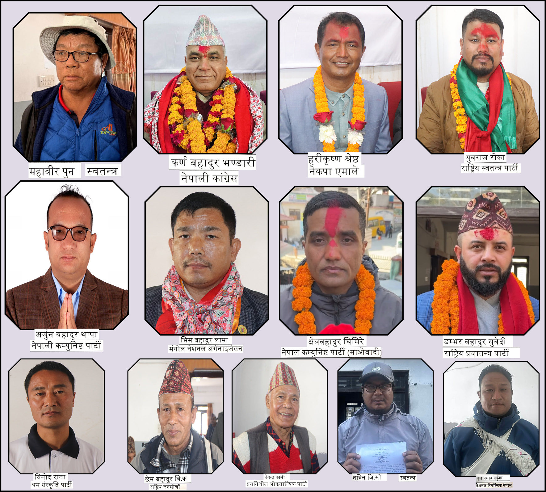 म्याग्दीमा महाविर पुन सहित १३ जनाको उम्मेदवारी