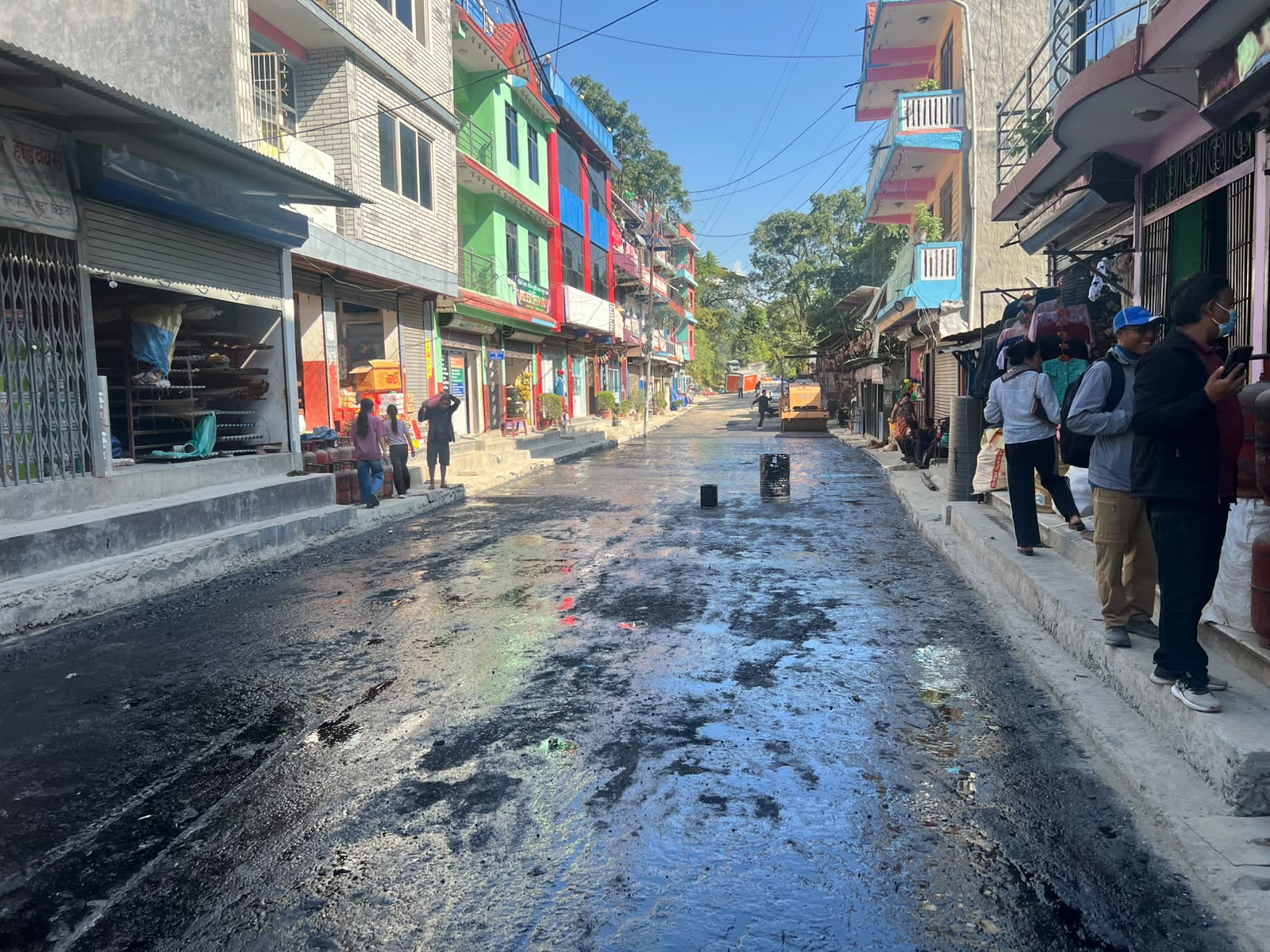 दरबाङ बजारमा सडक कालोपत्रे, फेरियो बजारको स्वरूप